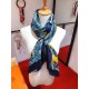 Replica Scialle in seta cashmere paesaggio Hermes 140 blu Outlet Scialle in seta cashmere paesaggio Hermes 140 blu imitazioni perfette
