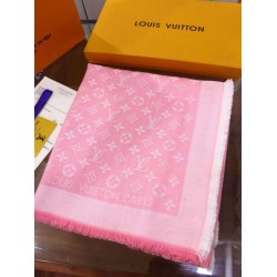 Scialle Monogram Denim 140 M72046 Rosa