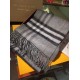 replica Sciarpa Burberry Classic double face in cashmere 30 x 168 grigio imitazioni perfette