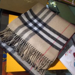 replica Sciarpa Burberry classica in cashmere double face 30 x 168 Marrone imitazioni perfette