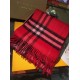 Pari replica Sciarpa Burberry classica in cashmere double face 30 x 168 rossa imitazioni perfette