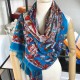 Replica Sea Of Love Square Cashmere Schawl M73823 Blu Outlet Sea Of Love Square Cashmere Schawl M73823 Blu imitazioni perfette