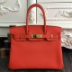 Borse Hermes Birkin 30cm 35CM in pelle arancione Clemence imitazioni perfette