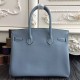 Replica Borse Hermes Birkin 30cm 35CM in pelle blu Lin Clemence Borse Hermes Birkin 30cm 35CM in pelle blu Lin Clemence imitazioni perfette