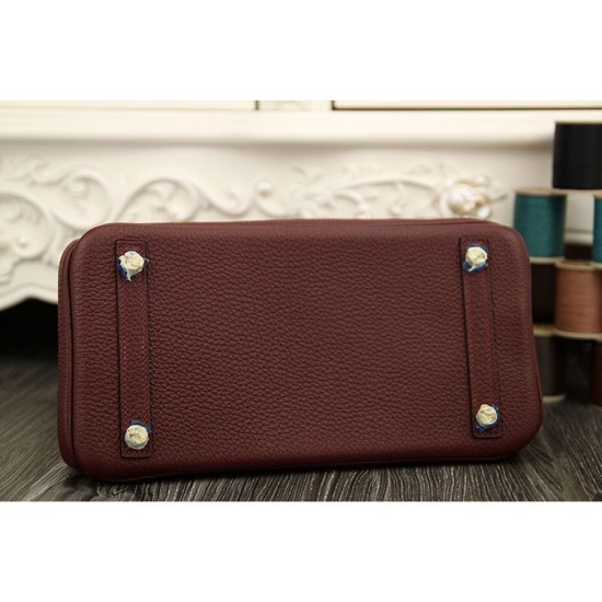 Replica Borse Hermes Birkin 30cm 35CM in pelle Bordeaux Borse Hermes Birkin 30cm 35CM in pelle Bordeaux imitazioni perfette