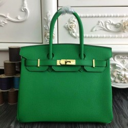 Borse Hermes Birkin 30cm 35CM in pelle di bambù Clemence imitazioni perfette