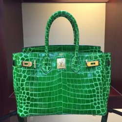Borse Hermes Birkin 30cm 35CM in pelle di coccodrillo di bambù imitazioni perfette