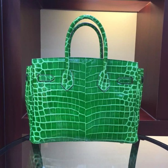 Replica Borse Hermes Birkin 30cm 35CM in pelle di coccodrillo di bambù Borse Hermes Birkin 30cm 35CM in pelle di coccodrillo di bambù imitazioni perfette