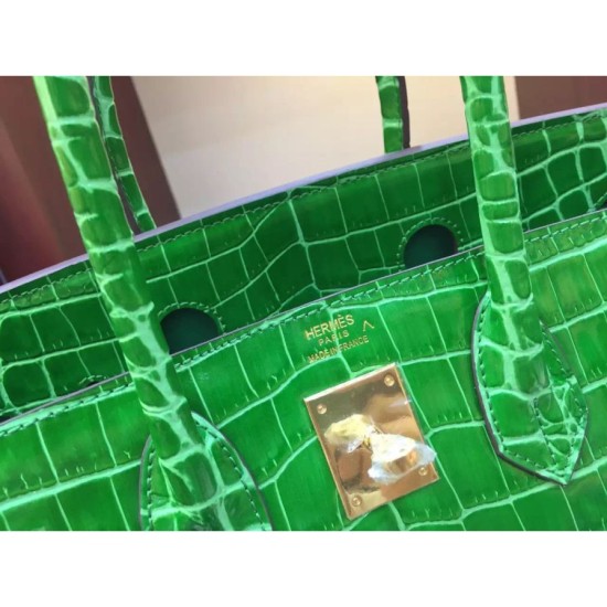 Replica Borse Hermes Birkin 30cm 35CM in pelle di coccodrillo di bambù Borse Hermes Birkin 30cm 35CM in pelle di coccodrillo di bambù imitazioni perfette