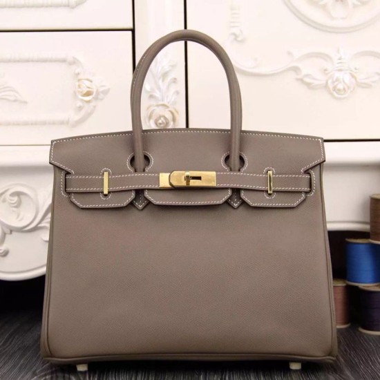 Borse Hermes Birkin 30cm 35CM in pelle étoupe Epsom imitazioni perfette