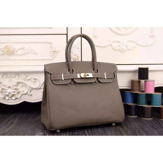 Borse Hermes Birkin 30cm 35CM in pelle étoupe Epsom imitazioni perfette