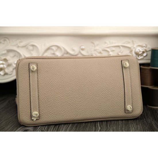Borse Hermes Birkin 30cm 35CM in pelle grigio Clemence imitazioni perfette