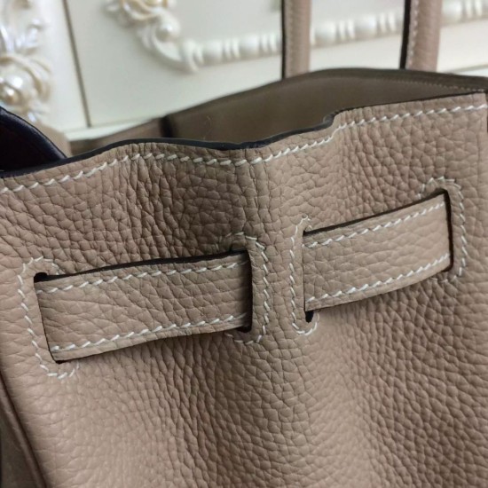 Borse Hermes Birkin 30cm 35CM in pelle grigio Clemence imitazioni perfette