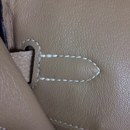 Borse Hermes Birkin 30cm 35CM in pelle grigio Clemence imitazioni perfette