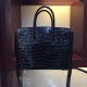 Borse Hermes Birkin 30cm 35CM in pelle nera di coccodrillo imitazioni perfette