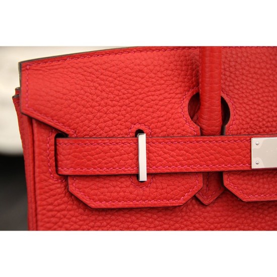 Replica Borse Hermes Birkin 30cm 35CM in pelle rossa Clemence Borse Hermes Birkin 30cm 35CM in pelle rossa Clemence imitazioni perfette