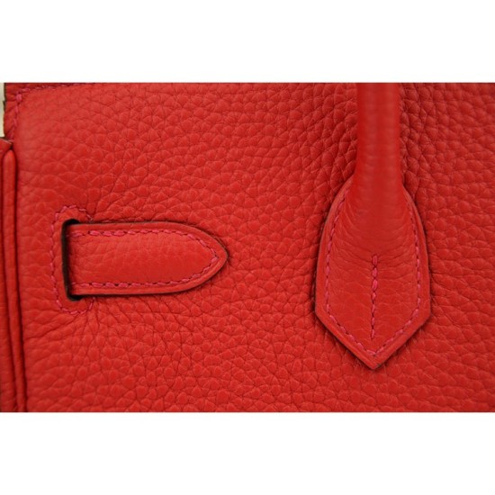 Replica Borse Hermes Birkin 30cm 35CM in pelle rossa Clemence Borse Hermes Birkin 30cm 35CM in pelle rossa Clemence imitazioni perfette
