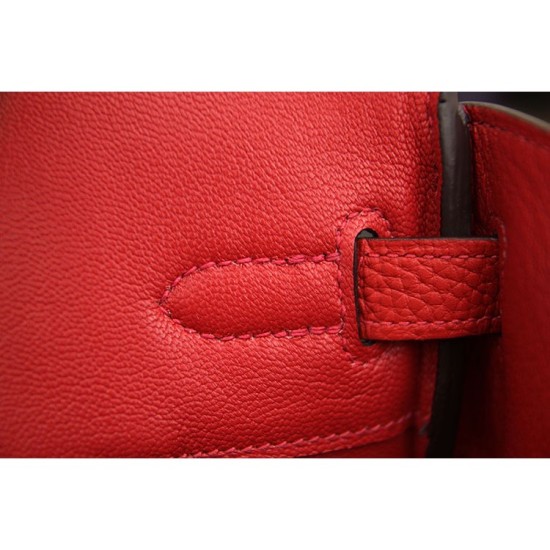 Replica Borse Hermes Birkin 30cm 35CM in pelle rossa Clemence Borse Hermes Birkin 30cm 35CM in pelle rossa Clemence imitazioni perfette