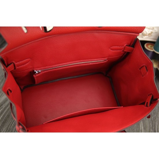 Replica Borse Hermes Birkin 30cm 35CM in pelle rossa Clemence Borse Hermes Birkin 30cm 35CM in pelle rossa Clemence imitazioni perfette