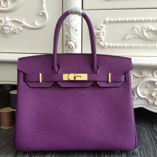 Replica Borse Hermes Birkin 30cm 35CM in pelle viola Clemence Borse Hermes Birkin 30cm 35CM in pelle viola Clemence imitazioni perfette