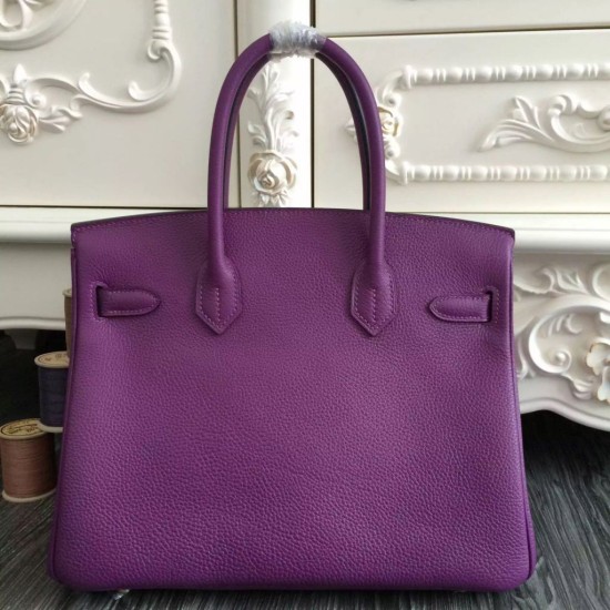 Replica Borse Hermes Birkin 30cm 35CM in pelle viola Clemence Borse Hermes Birkin 30cm 35CM in pelle viola Clemence imitazioni perfette