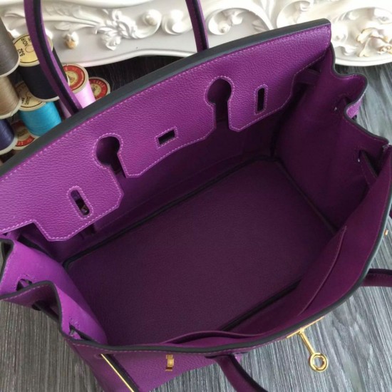 Replica Borse Hermes Birkin 30cm 35CM in pelle viola Clemence Borse Hermes Birkin 30cm 35CM in pelle viola Clemence imitazioni perfette