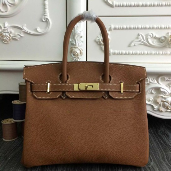 Replica Borse Hermes Birkin 30cm 35CM pelle marrone Clemence Borse Hermes Birkin 30cm 35CM pelle marrone Clemence imitazioni perfette