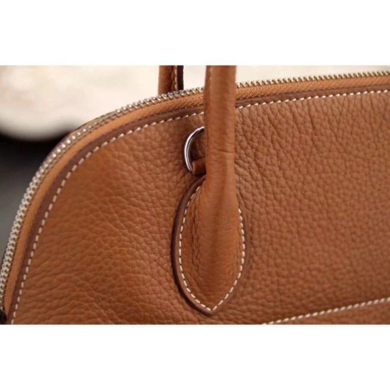 Riproduzione Fedele Borse Hermes Bolide Tote In Pelle Marrone imitazioni Replica Alta Qualità Borse Hermes Bolide Tote In Pelle Marrone
