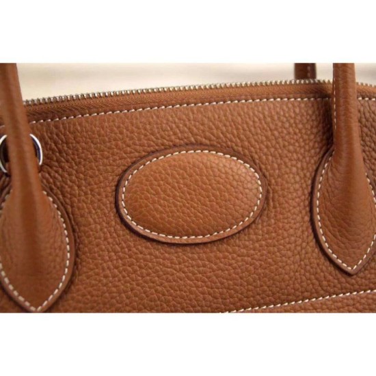 Riproduzione Fedele Borse Hermes Bolide Tote In Pelle Marrone imitazioni Replica Alta Qualità Borse Hermes Bolide Tote In Pelle Marrone