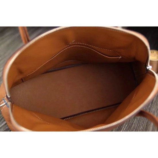 Riproduzione Fedele Borse Hermes Bolide Tote In Pelle Marrone imitazioni Replica Alta Qualità Borse Hermes Bolide Tote In Pelle Marrone