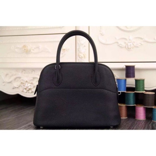 Riproduzione Fedele Borse Imitazioni Hermes Tote Bolide In Pelle Nera imitazioni Replica Alta Qualità Borse Imitazioni Hermes Tote Bolide In Pelle Nera