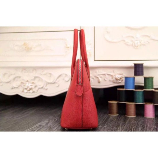 Riproduzione Fedele Hermes Bolide Borse Tote In Cuoio Rosso imitazioni Replica Alta Qualità Hermes Bolide Borse Tote In Cuoio Rosso