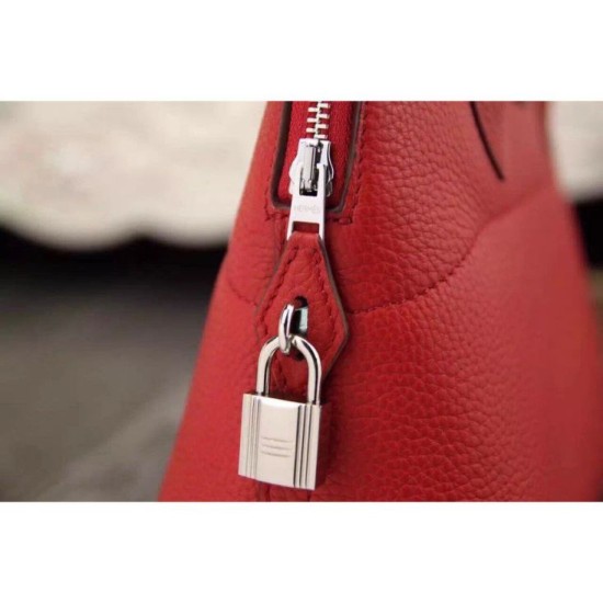 Riproduzione Fedele Hermes Bolide Borse Tote In Cuoio Rosso imitazioni Replica Alta Qualità Hermes Bolide Borse Tote In Cuoio Rosso