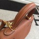 Riproduzione Fedele Borse Hermes Kelly 25cm in pelle marrone Clemence imitazioni Replica Alta Qualità Borse Hermes Kelly 25cm in pelle marrone Clemence