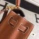 Riproduzione Fedele Borse Hermes Kelly 25cm in pelle marrone Clemence imitazioni Replica Alta Qualità Borse Hermes Kelly 25cm in pelle marrone Clemence
