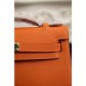 Replica Borse Hermes Kelly Pochette in pelle arancione Epsom Imitazioni Replica perfette Borse Hermes Kelly Pochette in pelle arancione Epsom