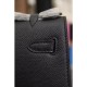 Replica Borse Hermes Kelly Pochette in pelle nera Epsom Imitazioni Replica perfette Borse Hermes Kelly Pochette in pelle nera Epsom