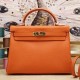Replica Borsa Kelly Hermes 28cm 32cm arancione Pelle Clemence Borsa Kelly Hermes 28cm 32cm arancione Pelle Clemence imitazioni perfette