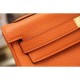 Replica Borsa Kelly Hermes 28cm 32cm arancione Pelle Clemence Borsa Kelly Hermes 28cm 32cm arancione Pelle Clemence imitazioni perfette