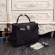 Replica Borsa Kelly Hermes 28cm 32cm Nero Pelle Clemence Borsa Kelly Hermes 28cm 32cm Nero Pelle Clemence imitazioni perfette