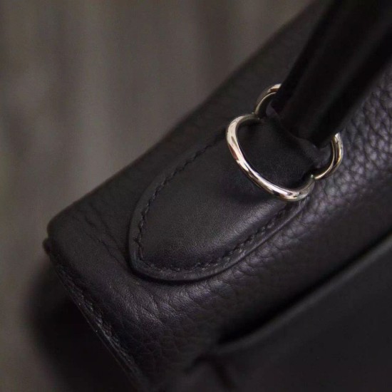 Replica Borsa Kelly Hermes 28cm 32cm Nero Pelle Clemence Borsa Kelly Hermes 28cm 32cm Nero Pelle Clemence imitazioni perfette