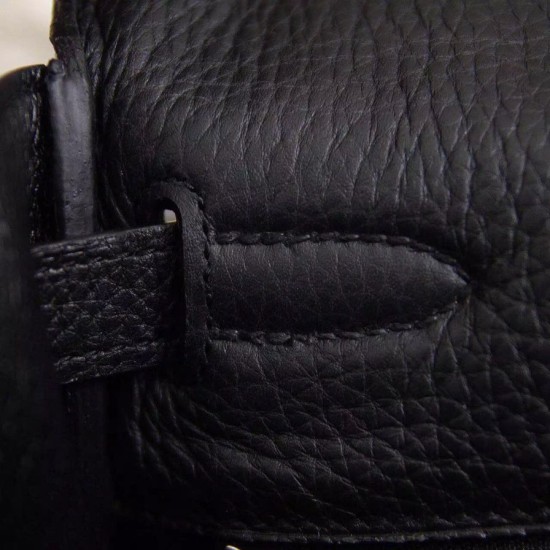 Replica Borsa Kelly Hermes 28cm 32cm Nero Pelle Clemence Borsa Kelly Hermes 28cm 32cm Nero Pelle Clemence imitazioni perfette