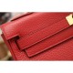 Replica Borsa Kelly Hermes 28cm 32cm Rosso Pelle Clemence Borsa Kelly Hermes 28cm 32cm Rosso Pelle Clemence imitazioni perfette