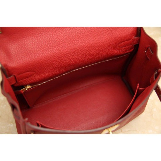 Replica Borsa Kelly Hermes 28cm 32cm Rosso Pelle Clemence Borsa Kelly Hermes 28cm 32cm Rosso Pelle Clemence imitazioni perfette
