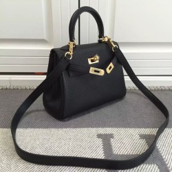 Replica Borse Hermes Kelly 25CM Nero Clemence Pelle Borse Hermes Kelly 25CM Nero Clemence Pelle imitazioni perfette