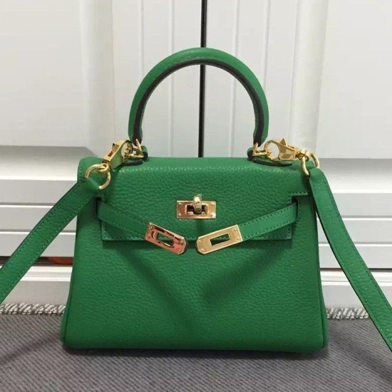Hermes Kelly 20 CM Bamboo Borsa Clemence Pelle imitazioni perfette