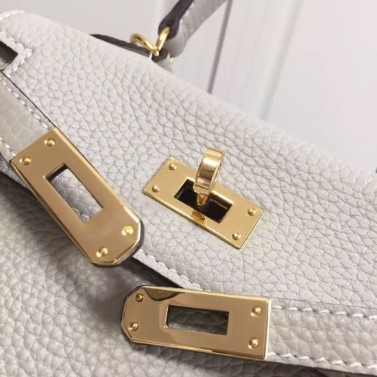 Replica Hermes Kelly 20 CM Borsa Ivory Clemence Pelle Hermes Kelly 20 CM Borsa Ivory Clemence Pelle imitazioni perfette