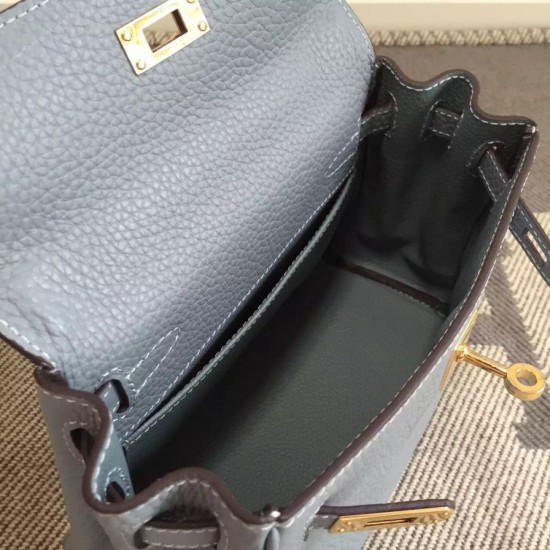 Replica Hermes Kelly 25CM Borsa Blu Lake Clemence Pelle Hermes Kelly 25CM Borsa Blu Lake Clemence Pelle imitazioni perfette