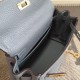 Replica Hermes Kelly 25CM Borsa Blu Lake Clemence Pelle Hermes Kelly 25CM Borsa Blu Lake Clemence Pelle imitazioni perfette