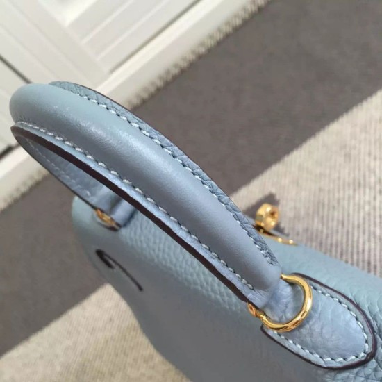 Replica Hermes Kelly 25CM Borsa Blu Lake Clemence Pelle Hermes Kelly 25CM Borsa Blu Lake Clemence Pelle imitazioni perfette